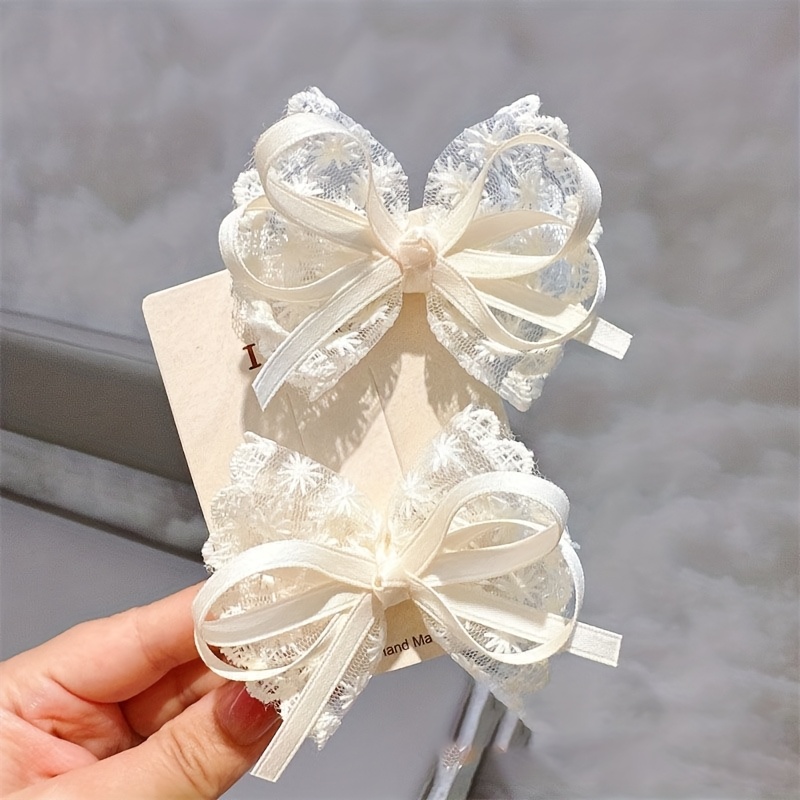 2Pcs Elegante Spitze Bogen Haa – Lace Ribbon Trim Bewertung und Preis