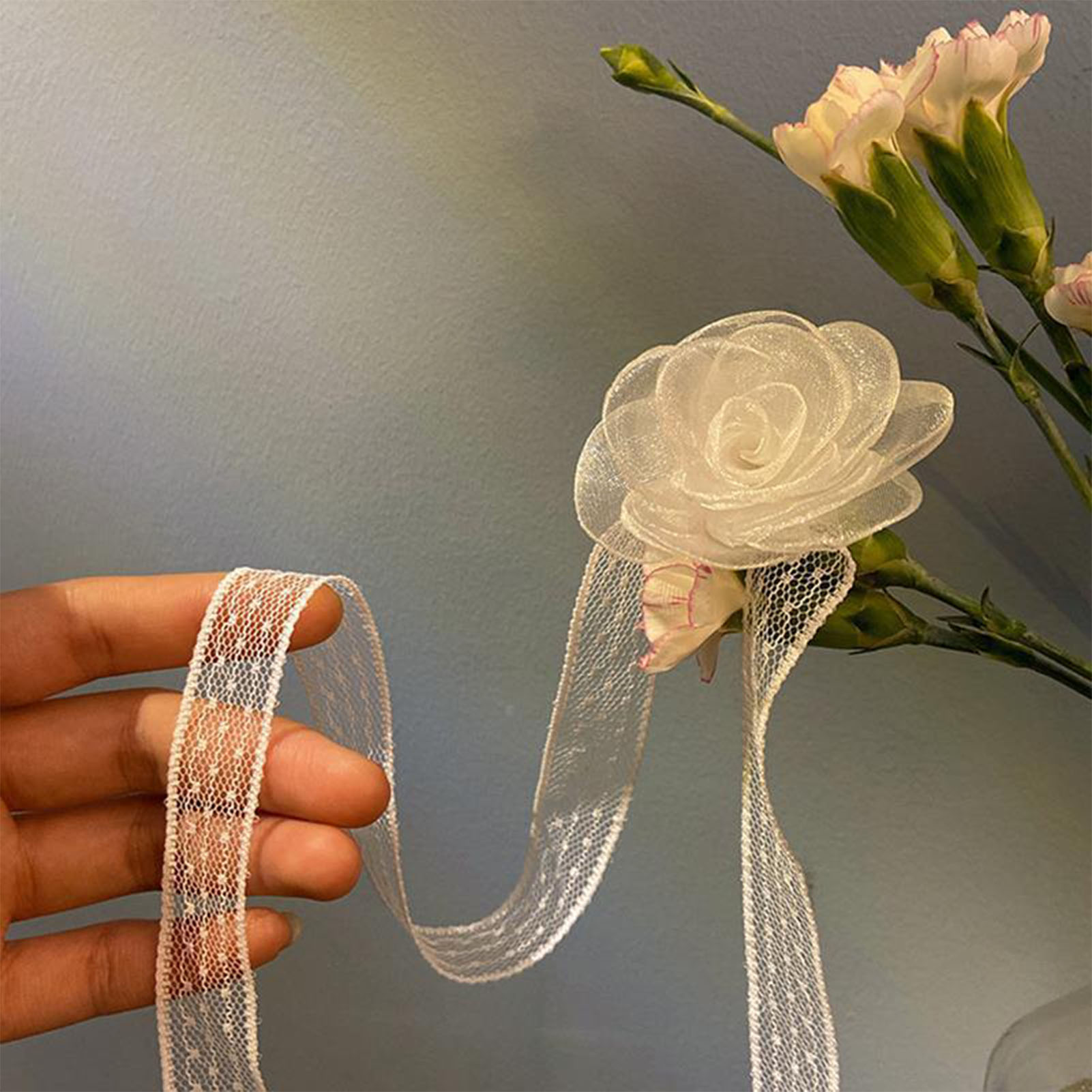 Spitzenband-Stirnband mit Rose – Lace Ribbon Trim Bewertung und Preis