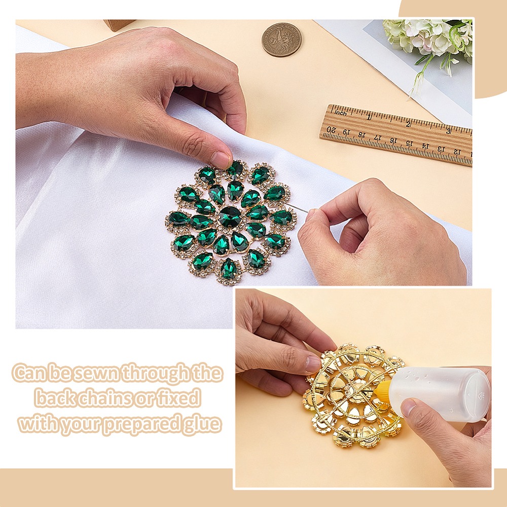Messing-Strass-Applikation, ru – Sew On Rhinestone Bewertung und Preis