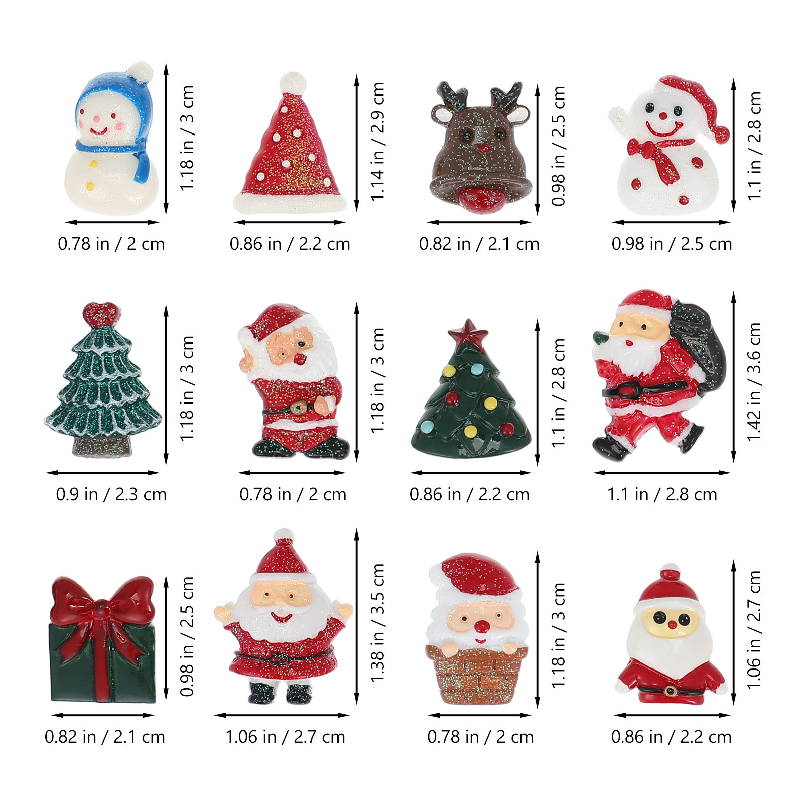 50 Stück Weihnachtsornamente,  – Craft Embellishments Bewertung und Preis