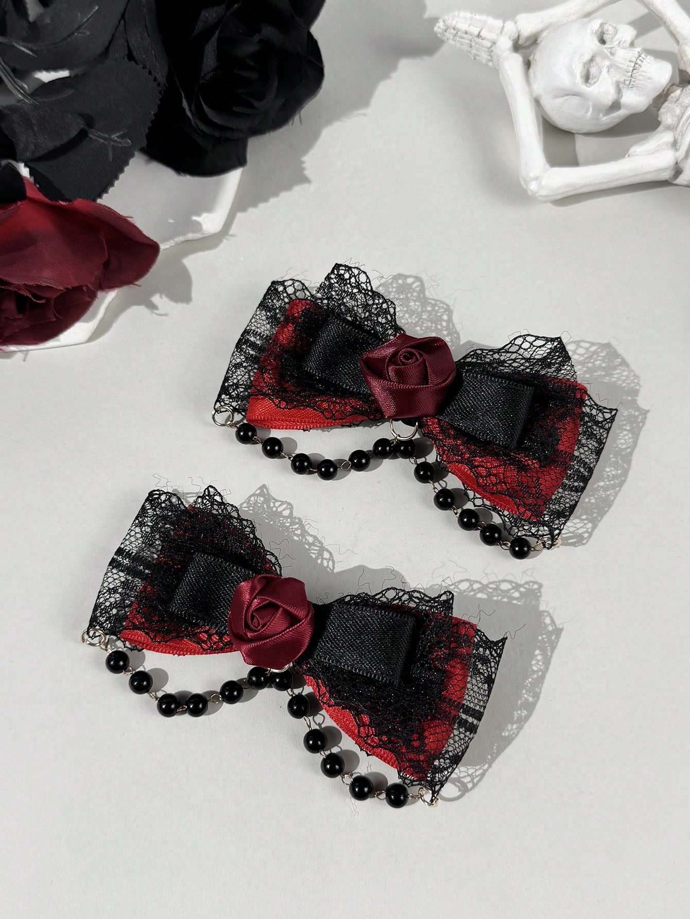 2-teilige Haarspange im gotisc – Lace Ribbon Trim Bewertung und Preis