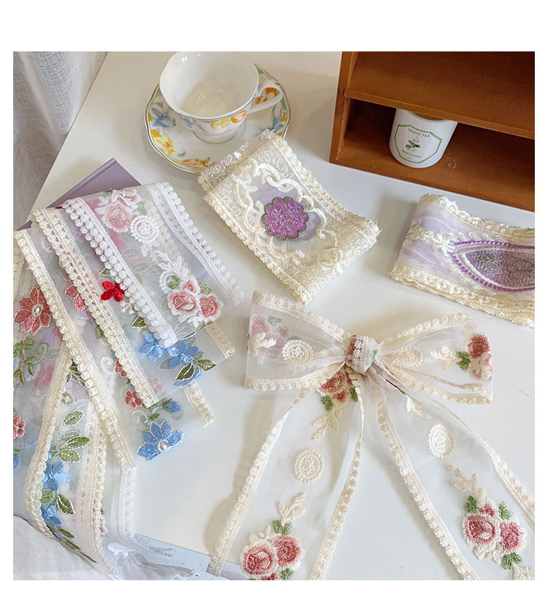 1 Yard Spitze Stickerei Blumen – Lace Ribbon Trim Bewertung und Preis
