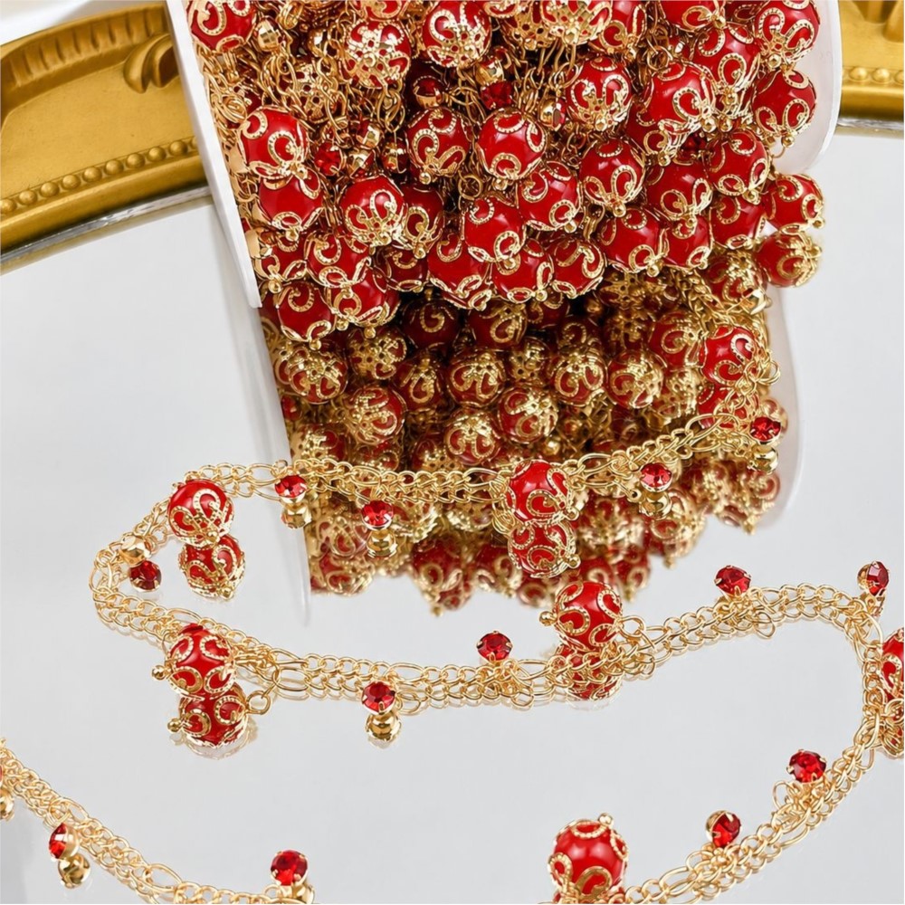 0,5 Meter/1 Meter Glasperlen-S – Pearl Trim Chain Bewertung und Preis