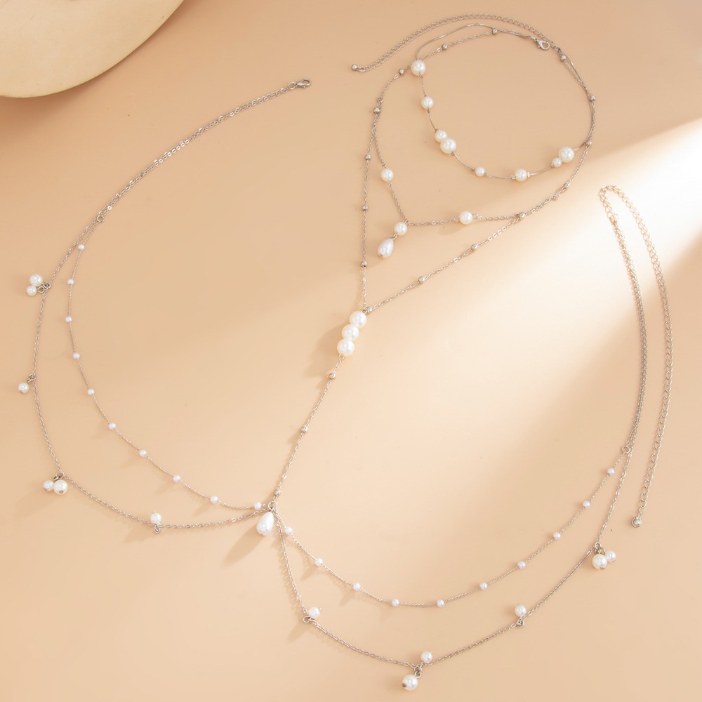 Mehrlagige Imitationsperlen-Ha – Pearl Trim Chain Bewertung und Preis