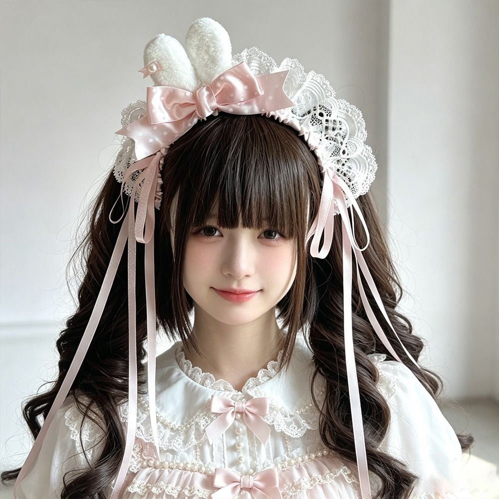 Neues Polka-Dot-Schleifen-Haar – Lace Ribbon Trim Bewertung und Preis